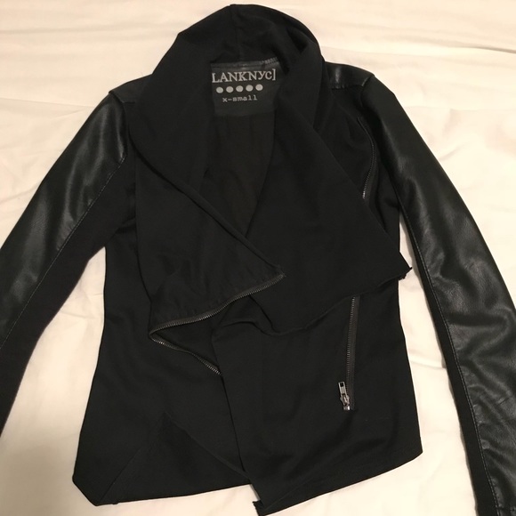 Blank NYC vegan leather sleeved jacket - Picture 5 of 8